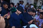 Aamir Khan with Dhoom 3 starcast mobbed at movie promotions on 18th Dec 2013